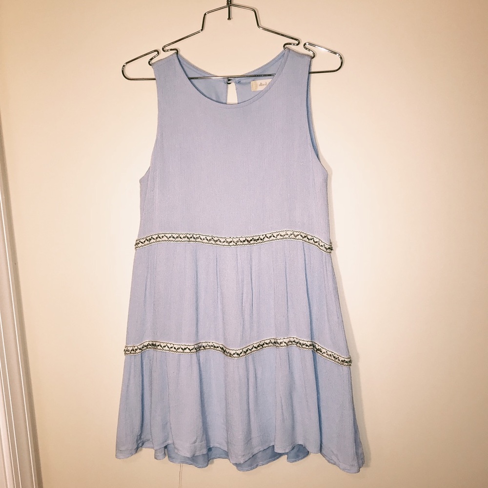 Altard state blue beaded sleeveless dress size S